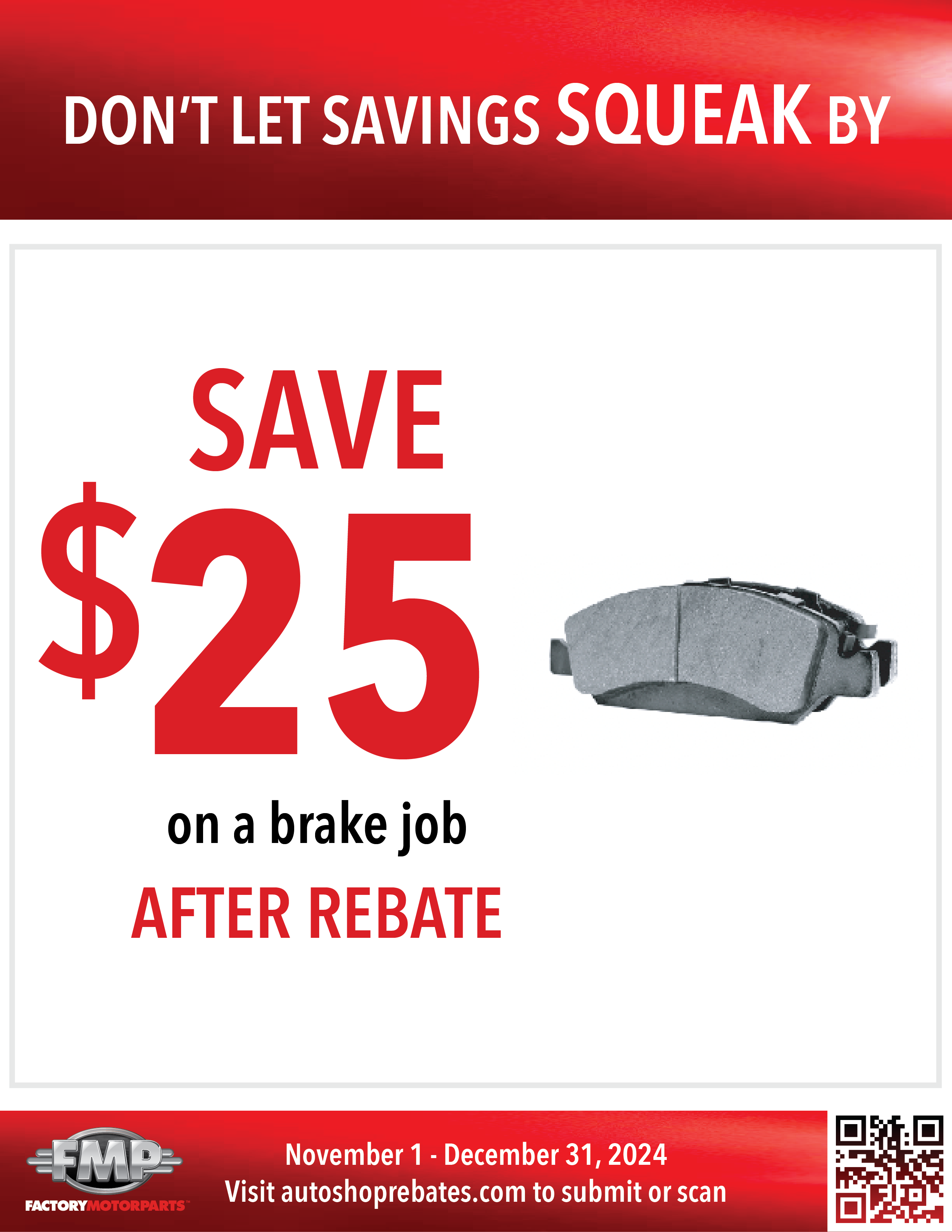 Brake Rebate Coupon | Quality Auto Repair Tire & Auto Sales